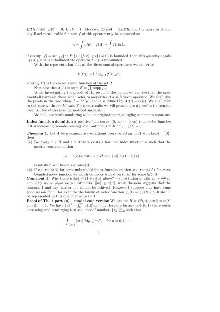 About Regularization in Hilbert Space