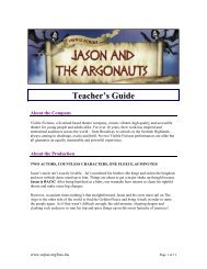 Jason and the Argonauts Teacher Guide