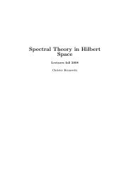 Spectral Theory in Hilbert Space