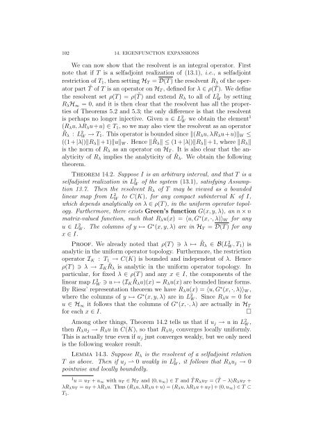 Spectral Theory in Hilbert Space