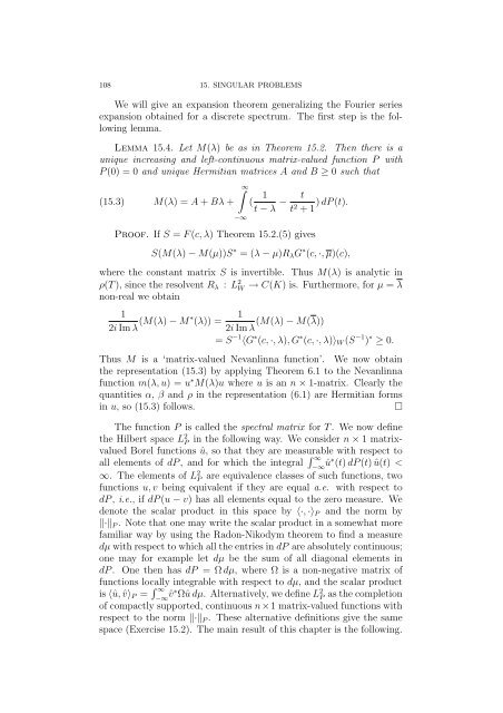 Spectral Theory in Hilbert Space