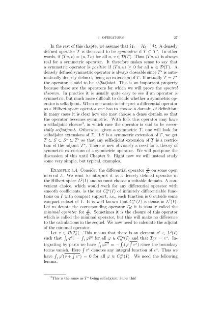 Spectral Theory in Hilbert Space