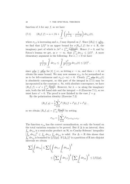 Spectral Theory in Hilbert Space