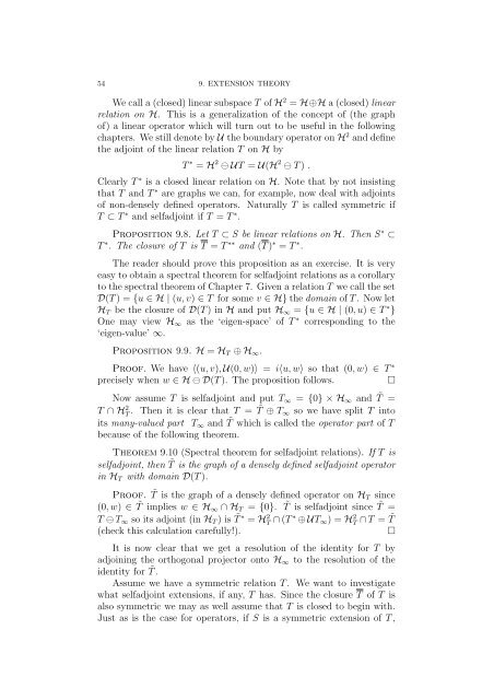 Spectral Theory in Hilbert Space