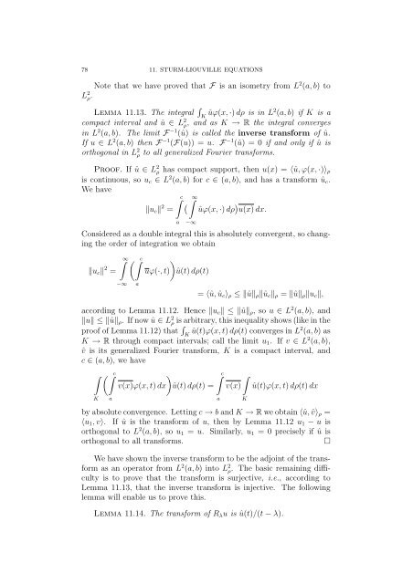 Spectral Theory in Hilbert Space