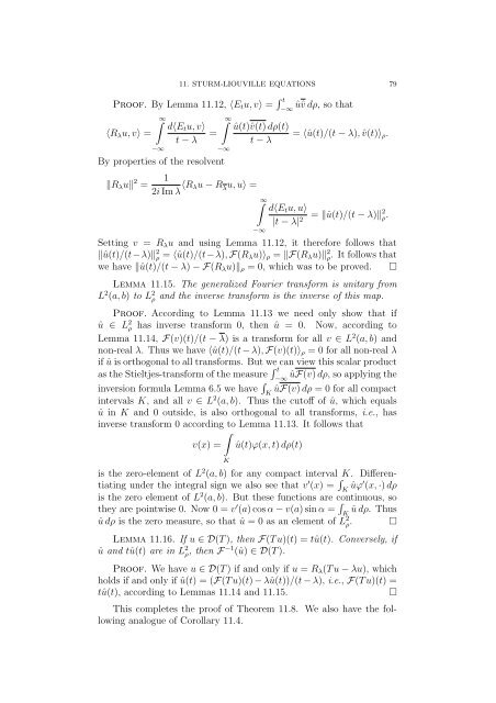 Spectral Theory in Hilbert Space