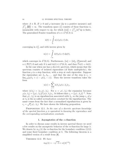 Spectral Theory in Hilbert Space