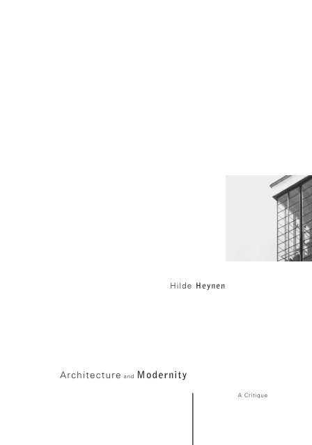 Architecture and Modernity : A Critique