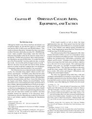 Odrysian Cavalry Arms, Equipment, and Tactics - International ...