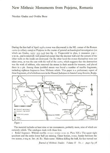 Gudea an dBozu: New Mithraic monuments from Pojejena, Romania