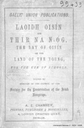 Laoidh Oisin air thir na n-og. The - Université Rennes 2