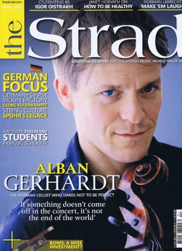 The Strad Magazine (PDF) - Alban Gerhardt