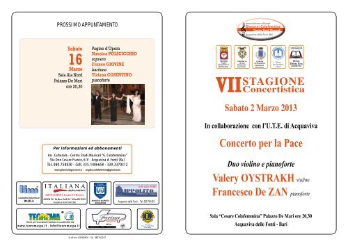 Scarica La Brochure - Eventi e Sagre