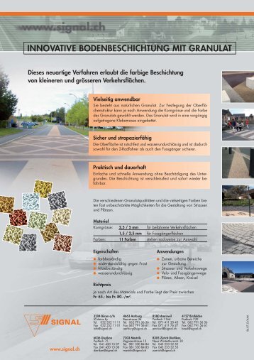 INNOVATIVE BODENBESCHICHTUNG MIT GRANULAT