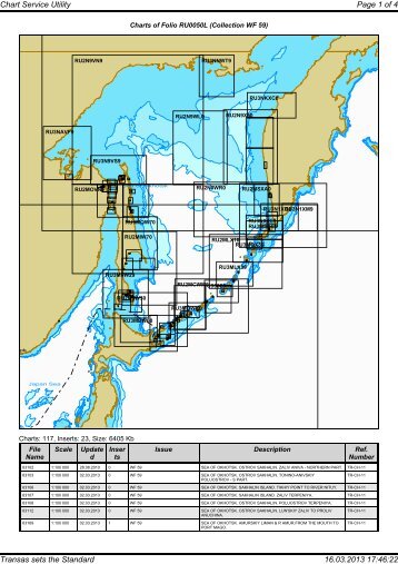 Chart Service Utility Page 1 of 4 Transas sets the Standard ... - ISY