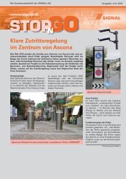 Klare Zutrittsregelung im Zentrum von Ascona - Signal AG