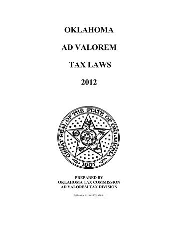 Ad Valorem Tax Law - Oklahoma Tax Commission