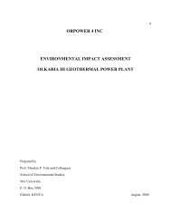 orpower 4 inc environmental impact assessment olkaria iii - MIGA