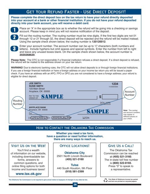 2012 Oklahoma Individual Income Tax Forms and Instructions for ...