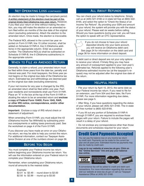 2012 Oklahoma Individual Income Tax Forms and Instructions for ...