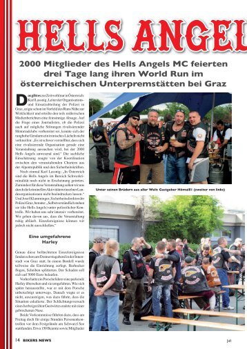 2000 Mitglieder des Hells Angels MC feierten drei Tage lang ihren ...
