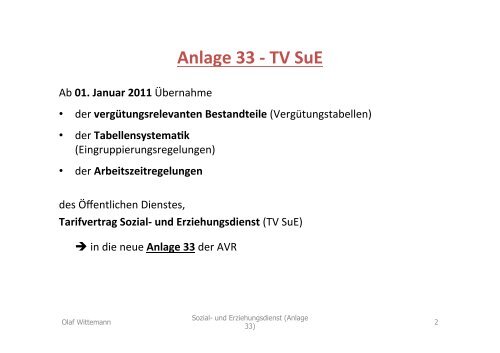 AVR-Veränderungen, SuE (Anlage 33) - DiAG, Muenster ...