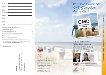 12. (Nord)Deutsches CMD-Curriculum 2012/2013