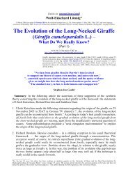 The Evolution of the Long-Necked Giraffe (pdf) - Wolf-Ekkehard Lönnig