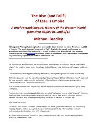 The Rise (and Fall?) of Esau's Empire Michael Bradley - Peuple sawa