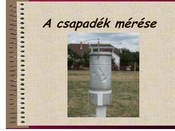 A csapadék mérése