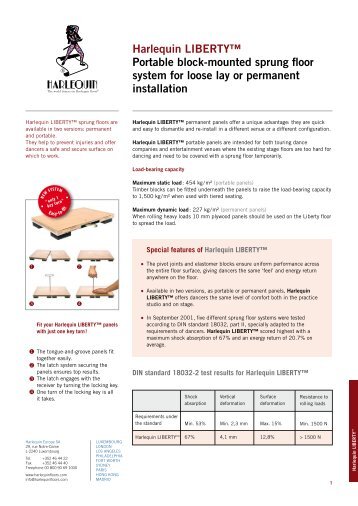 Download the product's datasheet - Harlequin Floors