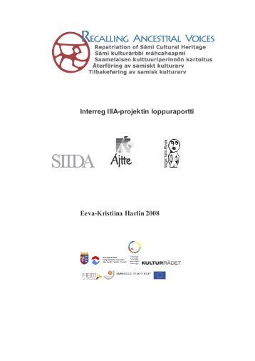 Interreg IIIA-projektin loppuraportti Eeva-Kristiina Harlin 2008