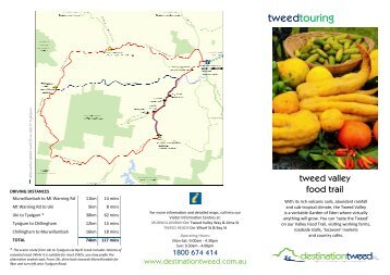 Tweed Valley Food Trail - final layout - Tweed Tourism