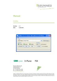 Manual X-Plane FSX - BRUNNER ELEKTRONIK