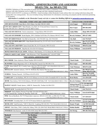 requirements for obtaining a building permit - Montcalm County