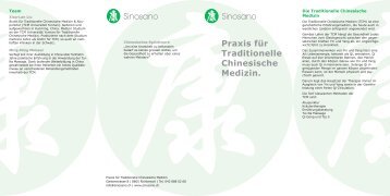 Praxis für Traditionelle Chinesische Medizin. - Sinosano