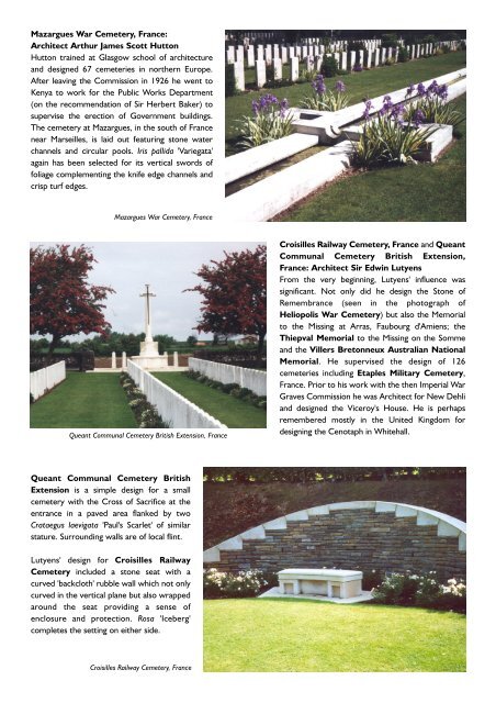 Hard and Soft Landscaping in War Cemeteries