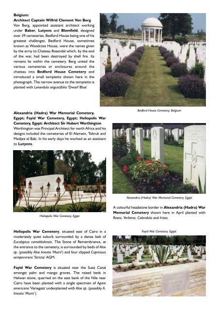 Hard and Soft Landscaping in War Cemeteries