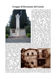 Breve storia del nostro Gruppo - Gruppo Alpini Desenzano