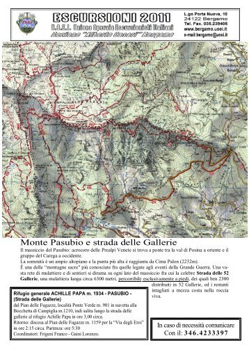 Monte Pasubio e strada delle Gallerie - UOEI Bergamo