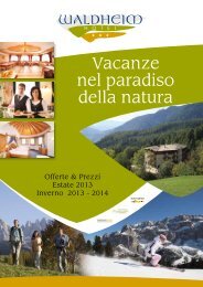 Vacanze nel paradiso della natura - Hotel Waldheim