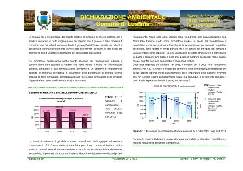 DICHIARAZIONE AMBIENTALE COMUNE DI LUSIANA