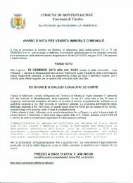 COMUNE DI MONTEFIASCONE Provincia di Viterbo