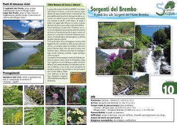 Sentiero 10: Sorgenti del Brembo - Provincia di Bergamo