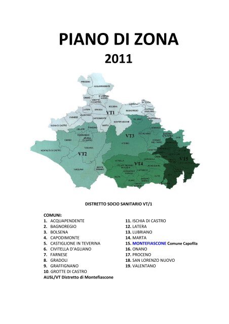 Piano di zona VT1 - Sociale Lazio