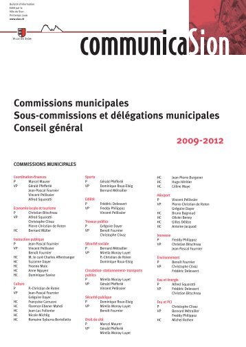 Commissions municipales