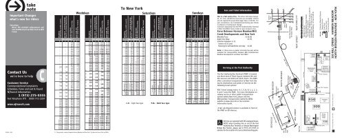 To Park Ride Lot or Harmon Meadow/Mill Creek - New Jersey Transit