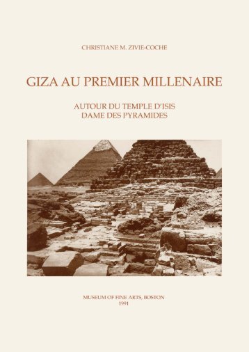 autour du temple d'Isis, dame des pyramides - Giza Archives Project