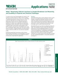 Siltek™ Deactivation Delivers Inertness to Analyte ... - Interscience