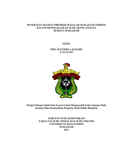 Penerapan Bauran Promosi Majalah Makassar Terkini